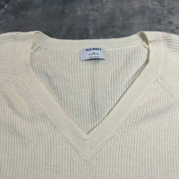 Old Navy SoSoft Loose V-Neck Sweater Size XXL Ribbed Knit Casual Layers Cozy - Picture 4 of 8